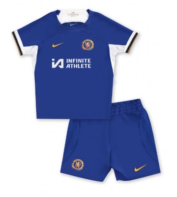 Chelsea Koszulka Podstawowych Dziecięca 2023-24 Krótki Rękaw (+ Krótkie spodenki)